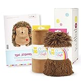 kullaloo Igel Nähen Geschenkset Papierschnittmuster + Zwei passende Plüschstoffe in Geschenkbox