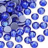 Jollin Hot Fix Kristalle Flacher Rückseite Strasssteine Glas Glitzersteine Nagelkunst Edelsteine Gems, Saphir, SS16 576pcs