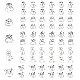DODUOS 60 Stück Haarspiralen Haarspinnen Hochzeit Haar Curlies Perlen Strass Curlies Haarschmuck Spirale Haarnadel Haarclips Haarspange Braut Haarschmuck für Hochzeit, Abschlussball und Party