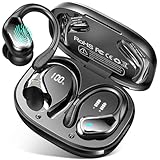 Bluetooth 5.4 Kopfhörer Sport, 75Std 3D-Stereo Kopfhörer Kabellos Bluetooth, IP-X8 Wasserdicht Tiefer Bass Wireless Earbuds, 4 ENC Noise Cancelling Mic Headphones, 7g USB-C in-ear Ohrhörer Gym Joggen