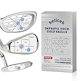 Seticek 300 Stück Linkshänder Golf Schlagband-Set, selbstlehrende Sweet Spot und Konsistenzanalyse, Golfschläger-Schlagaufkleber für Holz, Eisen und Putter, je 100 Stück, verbessern Sie Ihren