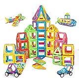 Condis Magnetische Bausteine 120 Teile, Magnetspielzeug Magneten Kinder Magnetbausteine Magnet Spielzeug Magnetspiele für Kinder Geschenk ab 3 4 5 6 7 8 Jahre Junge Mädchen Bauklötze Kinderspielzeug