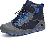 Mishansha Trekkingschuhe Kinder Wanderschuhe Jungen Outdoorschuhe Hiking Kinderschuhe Bergschuhe Stil: 2 Blau Gr.34
