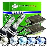 Akhan XSET-12V-H7-10000K Digital 9-32V 35W CANBUS Xenon Kit Nachrüstsatz H7 10000 Kelvin inkl. HID Vorschaltgerät, Xenon Brenner Lampe und Montage Material ohne Fehlermeldung und ohne Flackern