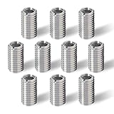 10-Stück Gewindeeinsatz m12 Auf m10,15mm Edelstahl Gewindehülse,m12 Threaded Insert to m10,Gewindeadapter,Gewindeadapter Einschraubmutter,Eindrehmuffe,Gewindehülsen,Gewindereduzierung Set (M12*M10)
