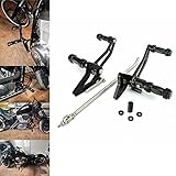 9cm verstellbar Vorverlegte Fußrastenanlage Fußrasten Forward Control für Honda VT600 VT600C VT600CD Deluxe Shadow 1988-2007