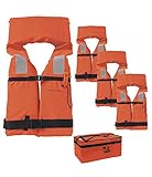 Marinepool 4 Stück Feststoff-Rettungsweste 100 Newton im Set