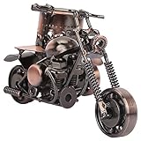 Akozon Stifthalter aus Metall, Vintage, Motorrad, Modell Stifthalter, Ornamente für Büro, Haus, Dekoration, Zubehör, Geschenkidee, Dekoration