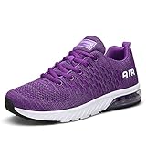 Laufschuhe Elegant Lila Mit Dämpfung Damen Turnschuhe Leicht Sportschuhe Atmungsaktiv Running Outdoor für Frauen gr.38