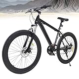 Shiyinge 26" 21-Gang Fahrrad Mountainbike MTB Siebenteiliges Positionierschwungrad Jungen MäDchen Erwachsene City Bike Bicycle Mit Lenker Geeignete Unisex Kohlenstoffstahl FahrräDer Leichtgewicht