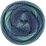 LANA GROSSA Gomitolo Versione | Dochtgarn mit Farbverlauf | Handstrickgarn aus 60% Schurwolle & 40% Polyacryl | 200g Wolle zum Stricken & Häkeln | 700m GarnFB 456