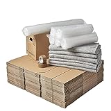 BB-Verpackungen Umzugskomplettpaket (3 bis 4-Zimmer-Wohnung bis ca. 100 m², Umzug, Angebotsset) - Set aus 4 verschiedenen Artikeln