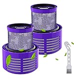 Alrens 2 Stück Ersatz Filter für Dyson V10 SV12 Staubsauger, Wiederverwendbar V10 Filter für Dyson Staubsauger V10 SV12 Waschbar Cyclone Animal Absolute Akku, Ersatzteilnummer #DY-969082-01