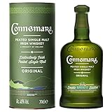 Connemara Original | getorfter Single Malt Irish Whiskey | mit Geschenkverpackung | mit rauchigen Aromen | 40% Vol | 700ml Einzelflasche