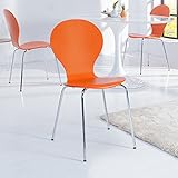 cagü Retro Lounge Design Klassiker Stuhl JACOBSEN Orange