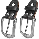 FLEXNOVA 2 Stück Gürtelschnalle, Leder Gürtelschnalle Herren Damen 40mm Gürtelschnallen zum Wechseln Gürtel Schnallen Schnalle Belt Buckle für Herren Damen
