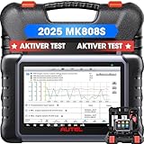 Autel MaxiCOM MK808S OBDII Diagnosegerät, 2024 Neueste Auto Diagnosegerät mit Allen System Diagnose, 28+ Dienst, Aktiver Test, Bidirectional Control, 21+ Sprachen, Android 11, Aufgerüstet von MK808