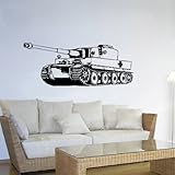 Wandtattoo Tiger Panzer 2 Sonderkraftfahrzeug BW Einheit Fahrzeug 45x120cm#A1896