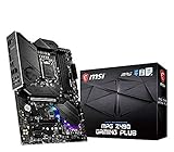 MSI MPG Z490 GAMING PLUS ATX Gaming-Mainboard (10. Generation Intel Core, LGA 1200-Sockel, DDR4, CF, zwei M.2-Steckplätze, USB 3.2 Gen 2, 2.5G LAN, DP/HDMI, Mystic Light RGB)