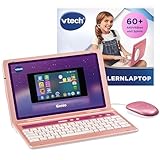 Vtech Genio Lernlaptop pink – Lerncomputer mit Internetzugang, Textprogramm und Lerninhalten zu Buchstaben, Wörtern, Mathe, Logik u. v. m. – Für Kinder von 5-12 Jahren