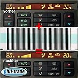Tacho Multifunktions Display Pixel Reparatur Kontaktfolie Flexband kompatibel Für Saab 9-5 Klimatronic Temperatur LCD Instrument Bildschirm