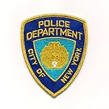 60 x 75 mm Police Department New York NYPD Polizei Aufbügler Aufnäher 0973 B