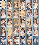 ZPPLD Postkarten,Vintage Postkarten,Alice Postkarte,Postkarten Set Vintage,Prinzessin Postkarte,Postkarten Retro,Vintage Landschaftsmalere,Geschenk für Klassenkameraden, Kinder