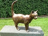 IDYL Bronze-Skulptur Katze stehend