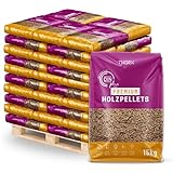 Premium Holzpellets 600 kg Palette CO?-neutral & umweltfreundlich