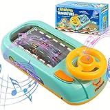 Lenkrad Spielzeug Auto für Kinder 4-6 Jahre - Musikalisches Lernlenkrad mit Soundeffekten & Saugnäpfen - Simuliertes Rennspiel für Jungen Mädchen Weihnachten & Geburtstag