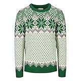 Dale of Norway Herren Vegard Pullover, Bright Green-Off White, L