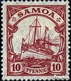 Prophila Collection Samoa (Dt. Kolonie) 22 mit Falz 1919 Schiff Kaiseryacht Hohenzollern (Briefmarken für Sammler) Seefahrt/Schiffe