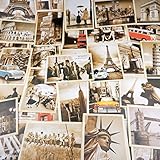ZPPLD 32 Blatt Postkarten,Postkarte Retro,Postkarten Set,Postkarten Vintage,Altmodische Alte Europäische Gebäude.Poster-Reisepostkarten(14X10 CM)