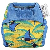 Close Pop-in Premium Stoffwindel für Neugeborene, weich, saugfähig, wiederverwendbar, Papageien-Aufdruck und sicherem Aplix-Verschluss