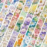 30 Stück Ölgemälde Blume Lesezeichen Papier Flower Bookmark Aesthetic Buntes Blumen Lesezeichen Mädchen Einzigartig Flowers Book Marks Floral Bookmarks For Reading Lesezeichens Aesthetic Lesen Zubehör