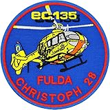 Christoph 28 FULDA EC135 Luftrettung BW ADAC Hubschrauber Helikopter Aufnäher Patch