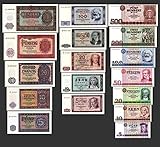 JDS Collection *** 5, 10, 20, 50, 100, 200, 500 DDR Mark Banknoten 1955,64,71 Alte Währung 3 Sätze - Alte DDR Währung - Pick 017-33 - Reproduktion ***