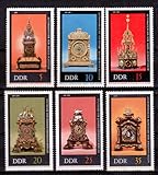 philaseum Briefmarken: DDR 1975, Mi.Nr. 2055-2060, Alte Uhren. Postfrisch