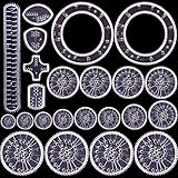 SevenMy 22 Teile Spirograph Zeichenset Spirograph-Set aus Kunststoff
