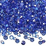TOAOB 5000 Stück 3 mm Blau Acryl Kristalle Diamanten Tischstreuer Konfetti Klare Strasssteine für Tischdekoration Hochzeit Braut Dekoration Vasenperlen