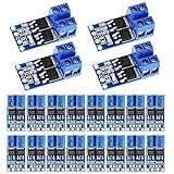 20 Pcs DC 5v-36v 400W FET Trigger Switch Drive Module Board Dual Mosfet Treibermodul Dual-Hochleistungs Switching Driver Modul PWM Regler Schalttafel Treibermodul für Ar-duino