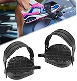 LYTIVAGEN 1 Paar Heimtrainer Pedalen Fahrrad Pedale mit Strap Spinning Bike Pedale Fahrrad Pedal mit 12.58mm Schrauben Fahrrad Pedalriemen Heimtrainerpedale mit Riemen für Fahrrad Heimtrainer