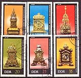 philaseum Briefmarken: DDR 1975, Mi.Nr. 2055-2060, Alte Uhren. Gestempelt