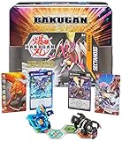 BAKUGAN Baku-Tin, hochwertige Metall-Aufbewahrungsbox mit exklusivem Darkus Sectanoid und einem weiteren Überraschungs-Ball