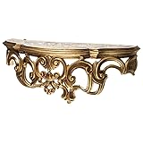 artissimo Barock, Konsole, Wandkonsole, Spiegelkonsole, Ablage, Antik Ornamente Cp72 50x20x24 Gold