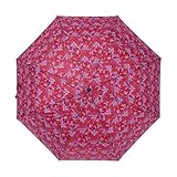 Auf Taschenschirme/Automatik Taschenschirm Φ 100 cm/Strurmschirm/Damen Schirme mit Lilien Design (Rot)