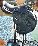 WILD RACE Leather Jumping/Close Contact, Monoflap Changeable Gullets Medium Saddle (17.5")