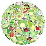 Chaopaitiezhi Frosch Aufkleber Frosch Aufkleber 50 Stück Skateboard Graffiti Aufkleber Motorräder Fahrrad Snowboard Gepäck Laptop Auto Koffer für Kinder und Jugendliche Wasserdicht Vinyl Aufkleber