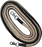 Ekkia Freizeitzügel mit Snaps, geschlossen (schwarz/beige)