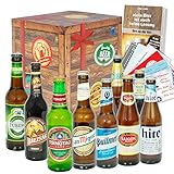 Männer Geschenk Biere aus aller Welt - Geschenk zum Geburtstag für Ihn - inkl. Geschenkkarten und Bierbuch